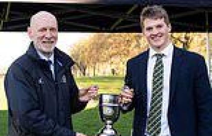 sport news Berkhamstead are presented with the 2021 SOCS Daily Mail Schools Trophy