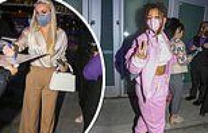 Halle Bailey and Lindsey Vonn lead star arrivals at Lakers game in LA