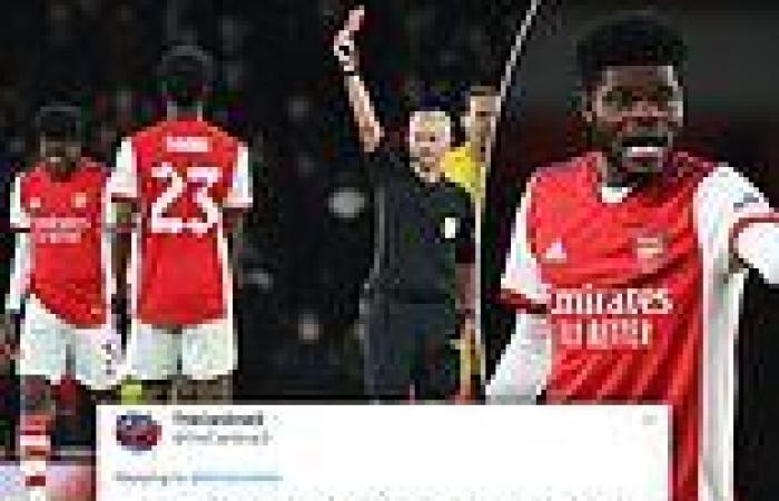 sport news Mikel Arteta fumes at yet another Arsenal red card after Thomas Partey's ...