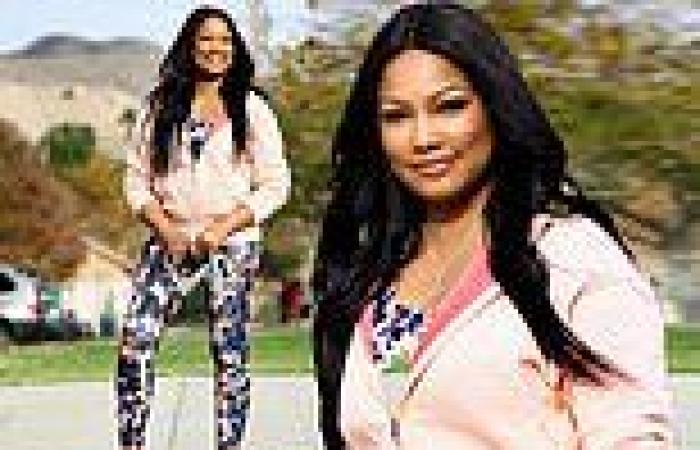Garcelle Beauvais, 55, looks younger than her years as she wears a floral print ...