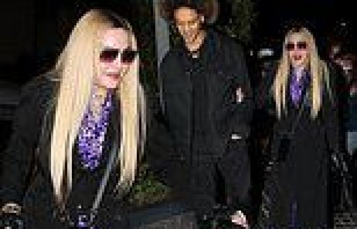 Madonna, 63, and her boyfriend Ahlamalik Williams, 27, arrive for midnight ...