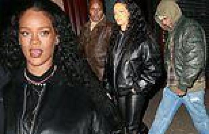 Rihanna enjoys date night with beau A$AP Rocky at Carbone in NYC
