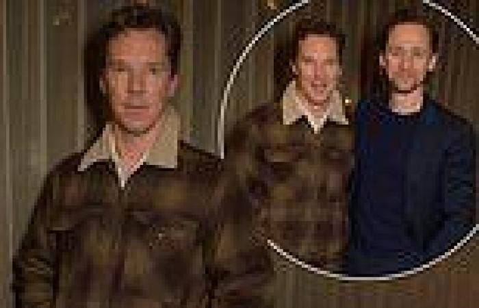 Benedict Cumberbatch joins Tom Hiddleston for a special screening of The Power ...