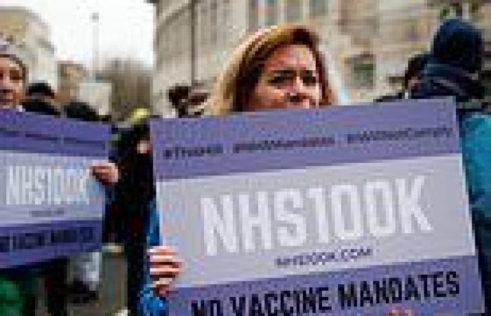 NHS staff join anti-vaxxers in London, Newcastle and Manchester in protests ...