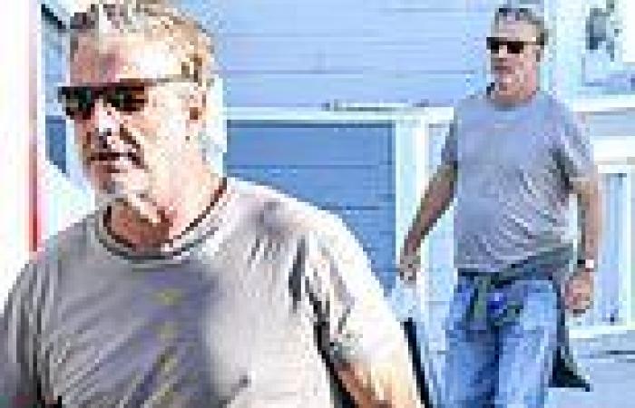 Chris Noth looks worse for wear as he leaves a house party sexual assault ...