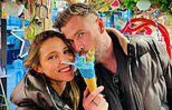 Clean eating Chris Hemsworth enjoys a calorie-laden ice-cream