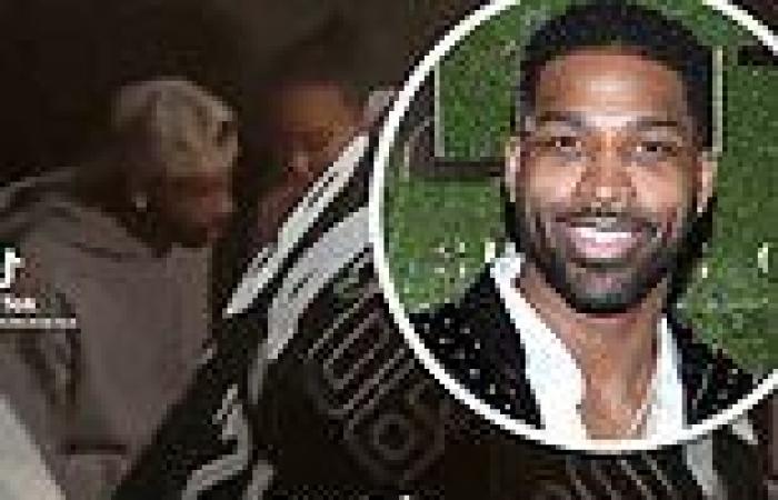 Tristan Thompson seen with mystery girl on his lap during night out in Milwaukee