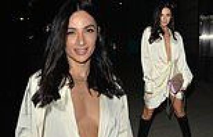 Too Hot To Handle's Christina Carmela goes braless in a perilously plunging ...