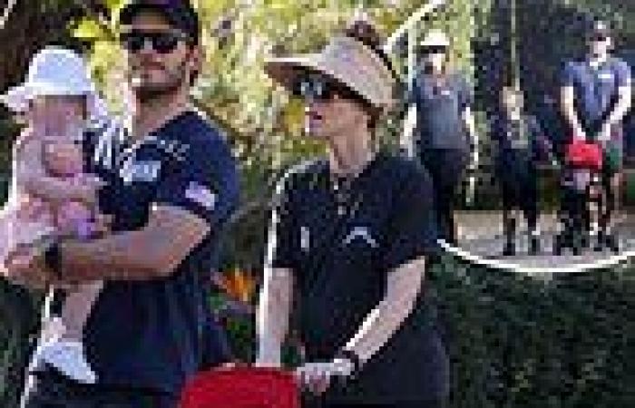 Chris Pratt and pregnant Katherine Schwarzenegger enjoy family stroll in LA ...