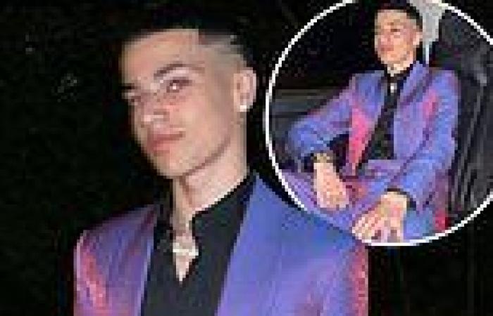 Peter Andre gushes over his lookalike son Junior, 16, who looks dapper in an ...