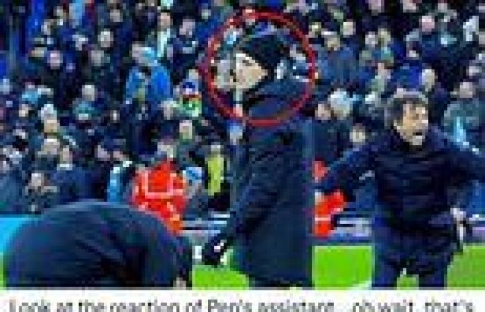 sport news Fans spot fourth official's 'disappointed' reaction to Harry Kane winner ...