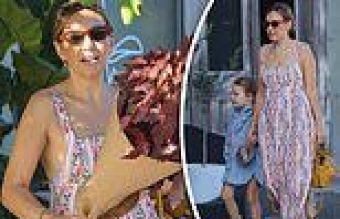 Beauty mogul Zoë Foster Blake steps out in romantic floral frock 