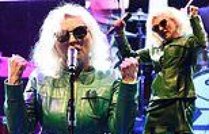 Blondie's Debbie Harry, 76, shows off her bold style in a bright leather jacket ...