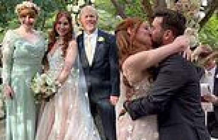 Bryce Dallas Howard glows with happiness at sister Paige's wedding officiated ...