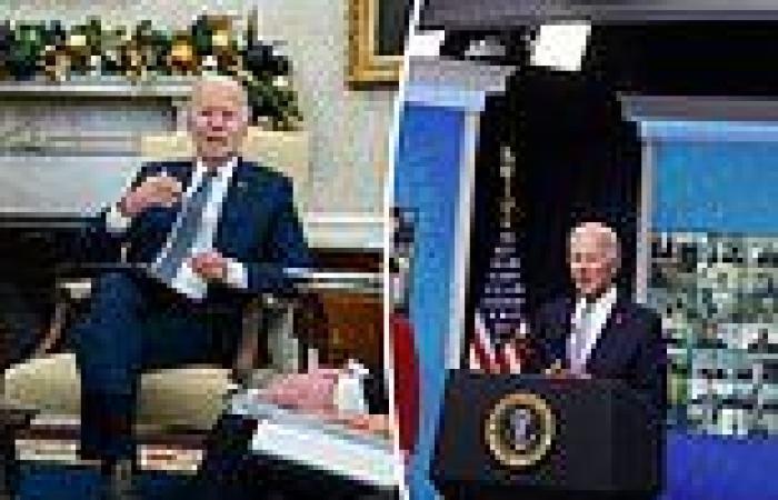 Biden has ditched using the Oval Office for press events because it 'can't fit ...