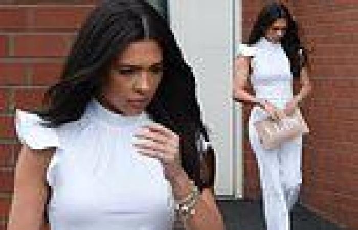 Michael Owen's daughter Gemma, 19, stuns in white jumpsuit at Chester Races