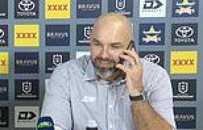 sport news Todd Payten's hilarious reaction as Cowboys legend Laurie Spina called DURING ...