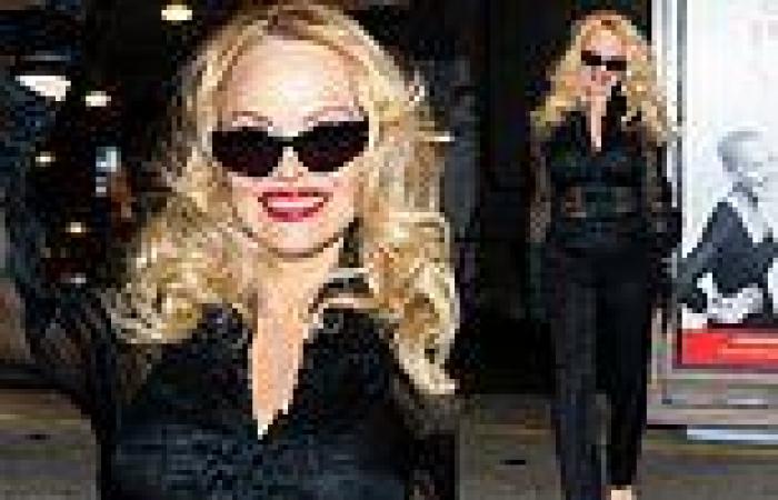 Monday 9 May 2022 02:17 AM Pamela Anderson goes sheer daring in see-through top outside a theater on ... trends now
