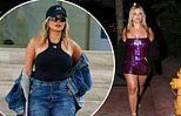 Monday 9 May 2022 08:17 AM Bebe Rexha changes out of effortlessly cool double denim look into a purple ... trends now