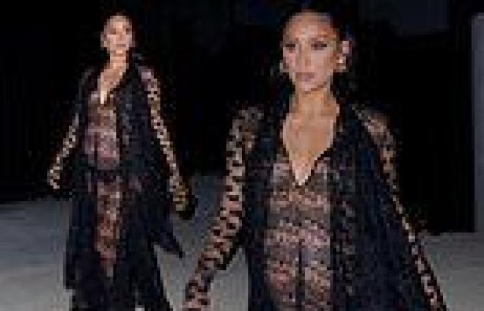 Monday 9 May 2022 10:23 PM Pregnant Shay Mitchelll puts her baby bump on full display in sheer dress and ... trends now