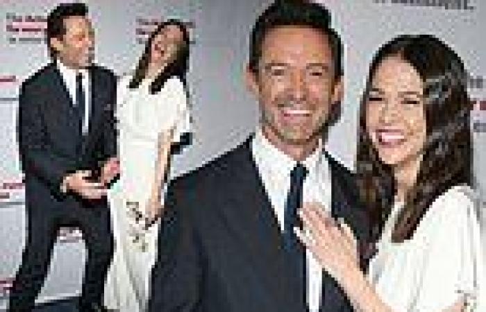 Tuesday 10 May 2022 06:29 AM Hugh Jackman and Sutton Foster are all smiles at the Actors Fund Gala in New ... trends now