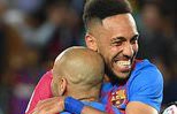 sport news Barcelona 3-1 Celta Vigo: Aubameyang scores twice as hosts tighten grip on ... trends now