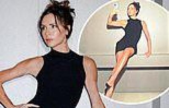 Friday 13 May 2022 04:41 PM Victoria Beckham puts on a leggy display in a little black dress from her own ... trends now