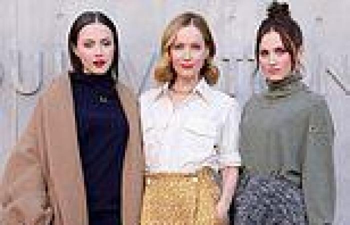 Friday 13 May 2022 02:53 PM Leslie Mann, 50, is joined by her daughters at Louis Vuitton's show trends now