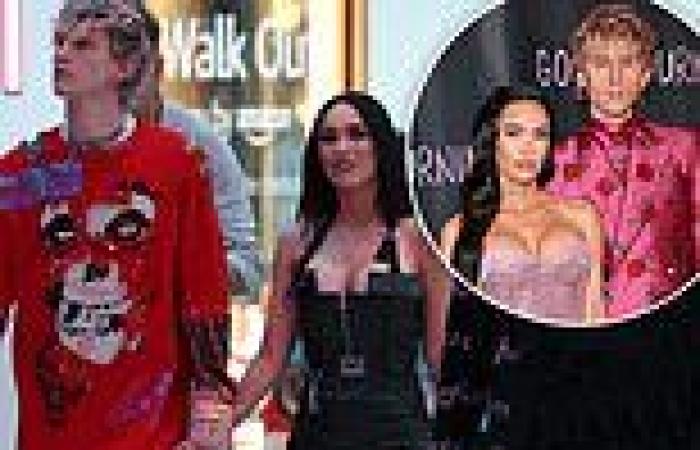 Saturday 14 May 2022 08:13 PM Megan Fox puts on a busty display in sexy LBD as she holds hands with fiance ... trends now