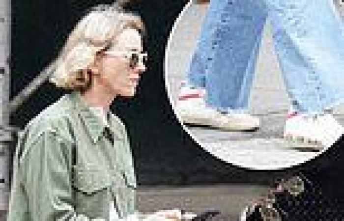 Sunday 15 May 2022 03:07 AM Naomi Watts makes a statement with 'Never Stop Dreaming' printed on her sneakers trends now