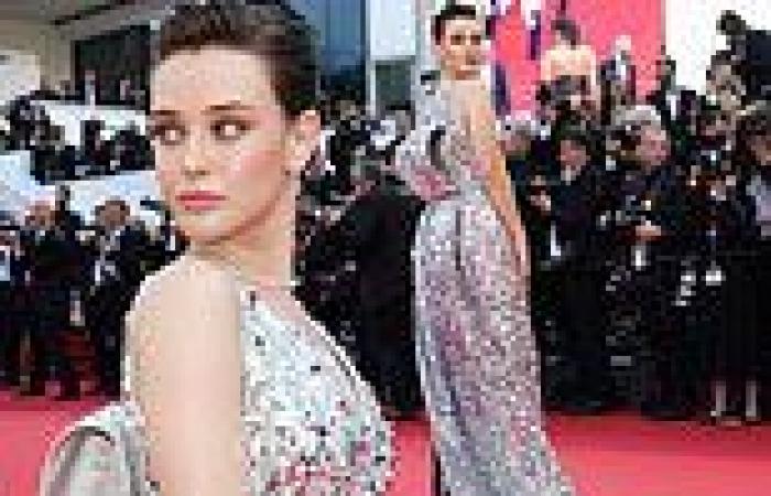 Tuesday 17 May 2022 08:31 PM Katherine Langford dazzles in a plunging silver sequinned gown at the Cannes ... trends now