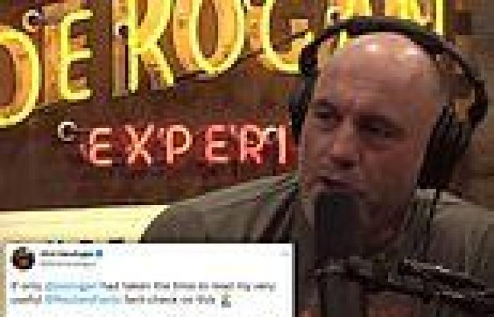 Tuesday 17 May 2022 10:01 PM Joe Rogan mocked for ranting about fake news story on Spotify podcast - and ... trends now