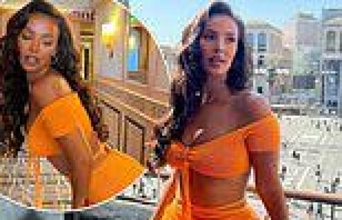 Wednesday 18 May 2022 01:28 AM Maya Jama shows off her trim midriff and peachy bottom in a stunning tangerine ... trends now