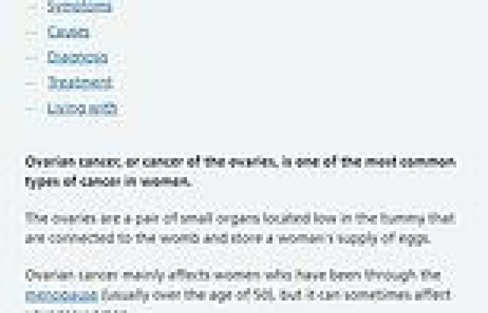 Thursday 19 May 2022 06:07 PM NHS removes word 'women' from ovarian and womb cancer advice pages trends now