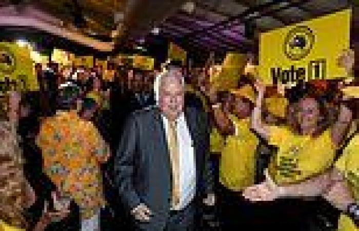 Sunday 22 May 2022 08:58 AM Billionaire Clive Palmer's United Australia Party wins no seats despite costly ... trends now