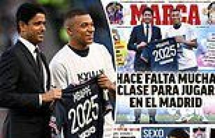 sport news Kylian Mbappe: The Spanish papers rip into forward for 'betraying' Real Madrid ... trends now