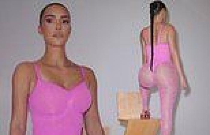 Tuesday 24 May 2022 04:10 AM Kim Kardashian slips her famous curves into a racy pink thong bodysuit trends now