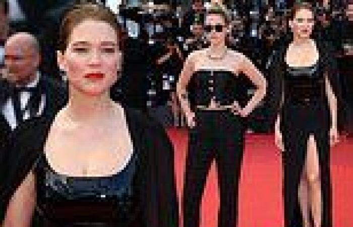 Tuesday 24 May 2022 11:22 PM Lea Seydoux rocks a busty latex gown with thigh-high leg split with Kristen ... trends now