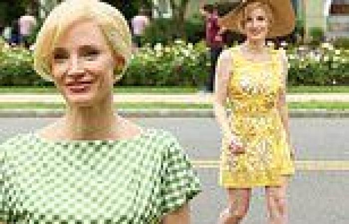 Thursday 2 June 2022 01:46 AM Jessica Chastain looks radiant in dueling retro looks on set of Mothers' ... trends now