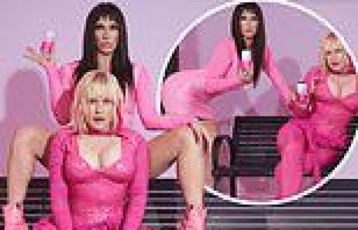 Thursday 2 June 2022 09:52 PM Patricia Arquette and Kesha match in pink latex ensembles Weedmaps and CANN's ... trends now