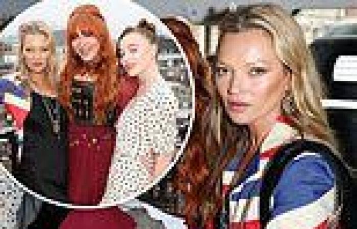 Sunday 5 June 2022 04:01 PM Kate Moss cuts a stylish figure in a union jack motorcycle jacket as she ... trends now