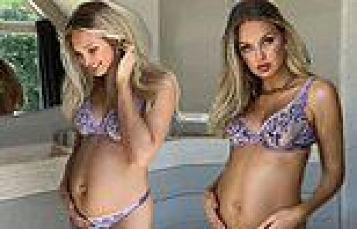 Friday 10 June 2022 08:13 PM Romee Strijd shows off her burgeoning baby bump as she poses in purple ... trends now