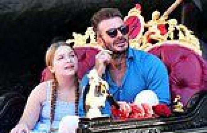Saturday 11 June 2022 07:19 PM David Beckham dotes on daughter Harper, 10, during a fun-filled gondola ride in ... trends now