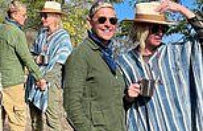 Saturday 11 June 2022 12:52 AM Ellen DeGeneres and wife Portia de Rossi hold hands as they go on a safari in ... trends now
