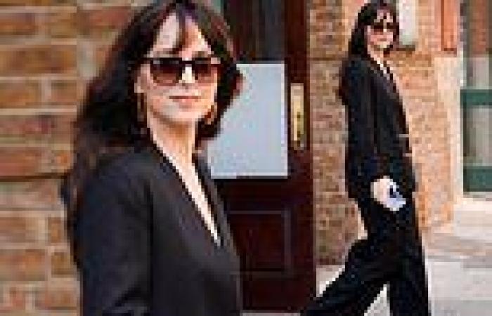 Monday 13 June 2022 07:37 PM Dakota Johnson exudes class and glamour wearing a chic black suit leaving her ... trends now