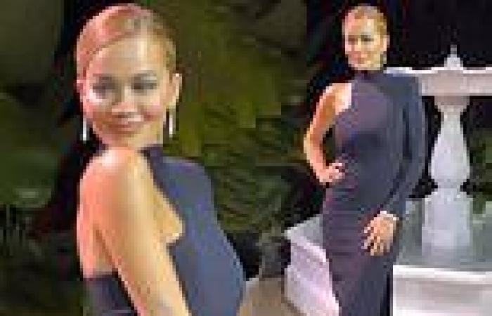 Saturday 18 June 2022 12:25 PM Rita Ora shows off incredible figure as she stuns in floor-length gown at ... trends now