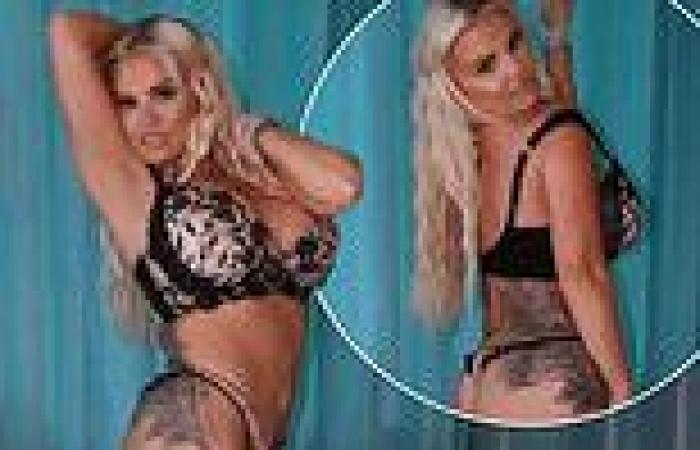 Saturday 18 June 2022 04:55 PM Kerry Katona slips into plunging lace lingerie as she announces her raunchy ... trends now