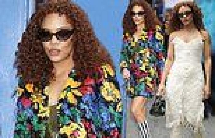 Tuesday 28 June 2022 07:27 AM Tessa Thompson wears all-white ensemble and colorful 'Pride' outfit while ... trends now