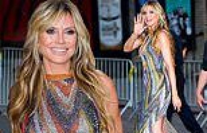 Wednesday 29 June 2022 06:42 AM Heidi Klum wows in a multicolor dress as she leaves Late Show With Stephen ... trends now