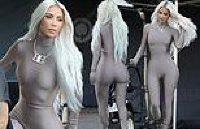 Thursday 30 June 2022 05:30 PM Kim Kardashian shows off VERY trim waist in silver unitard after 21lb weight ... trends now